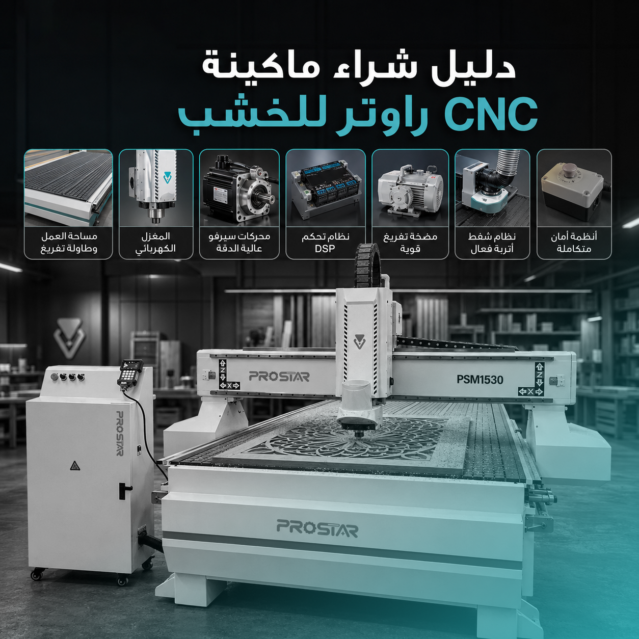 دليل شراء ماكينة CNC راوتر للخشب: كيف تختار الماكينة المناسبة؟
